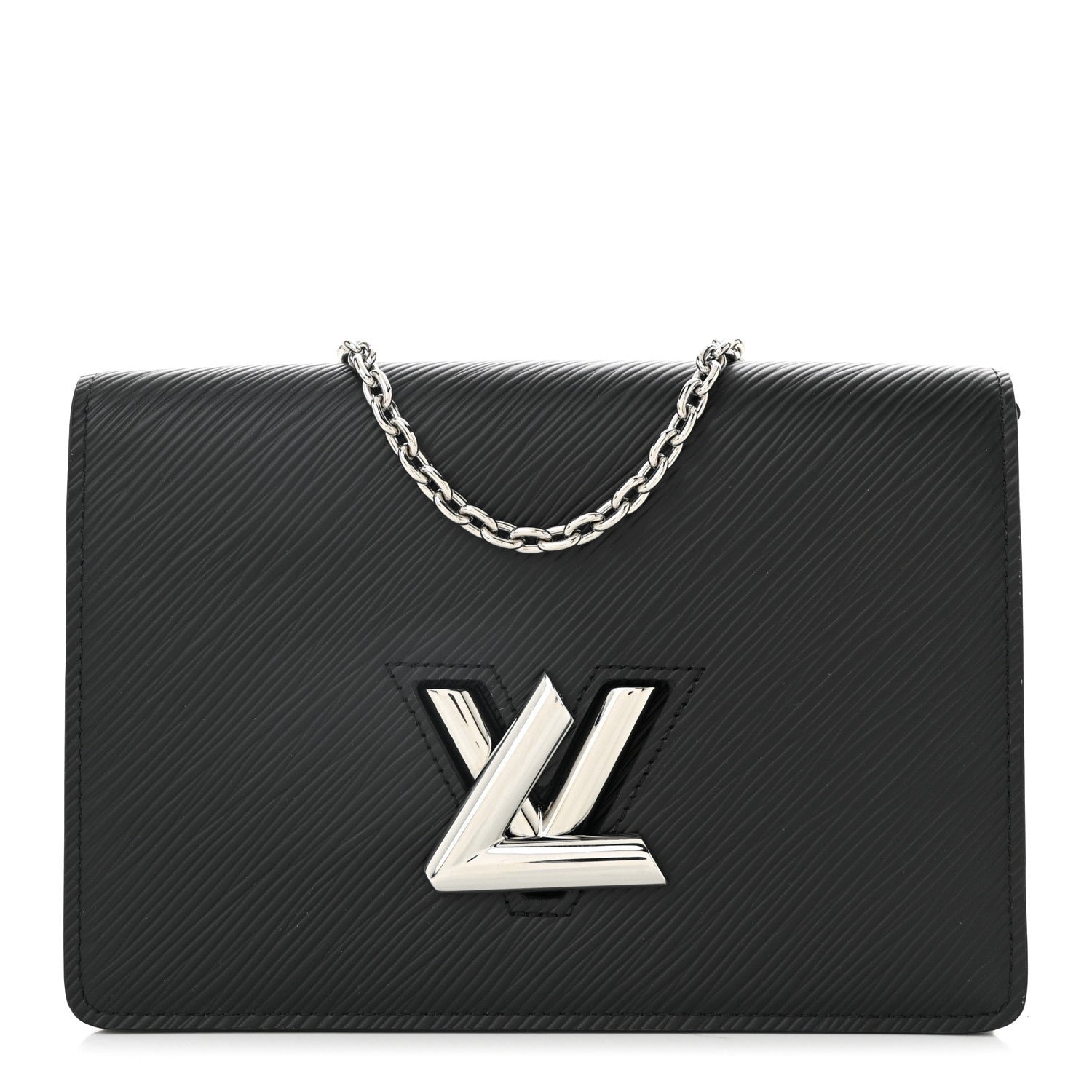 Louis Vuitton Epi Twist Belt Chain Wallet Black