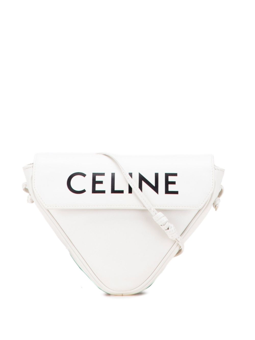 2020 Smooth Calfskin Logo Triangle crossbody bag