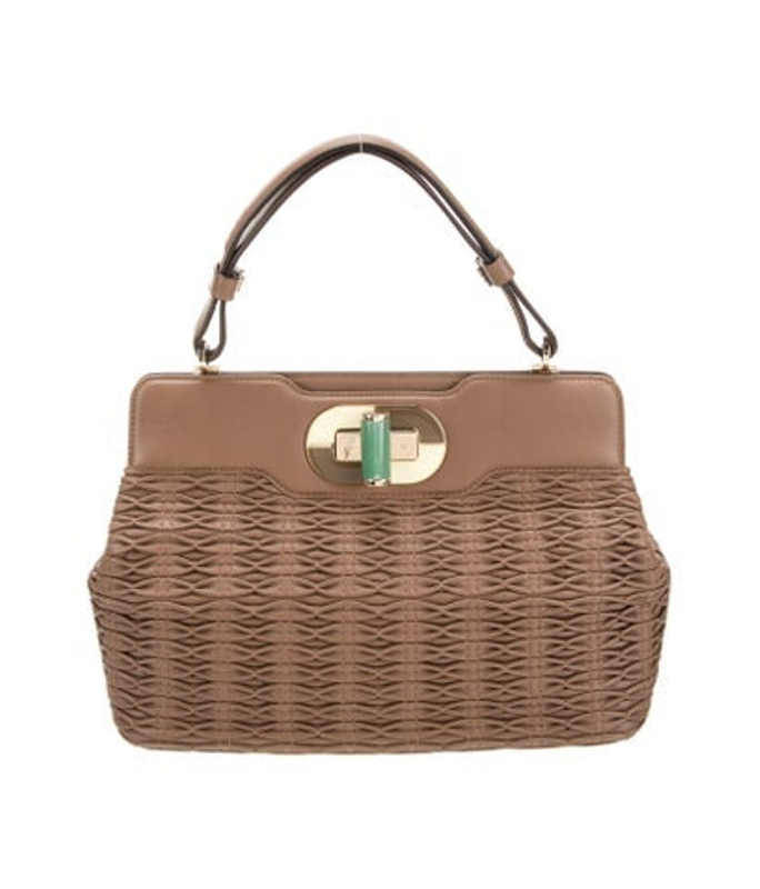 Bvlgari Leather Isabella Rossellini Bag Medium