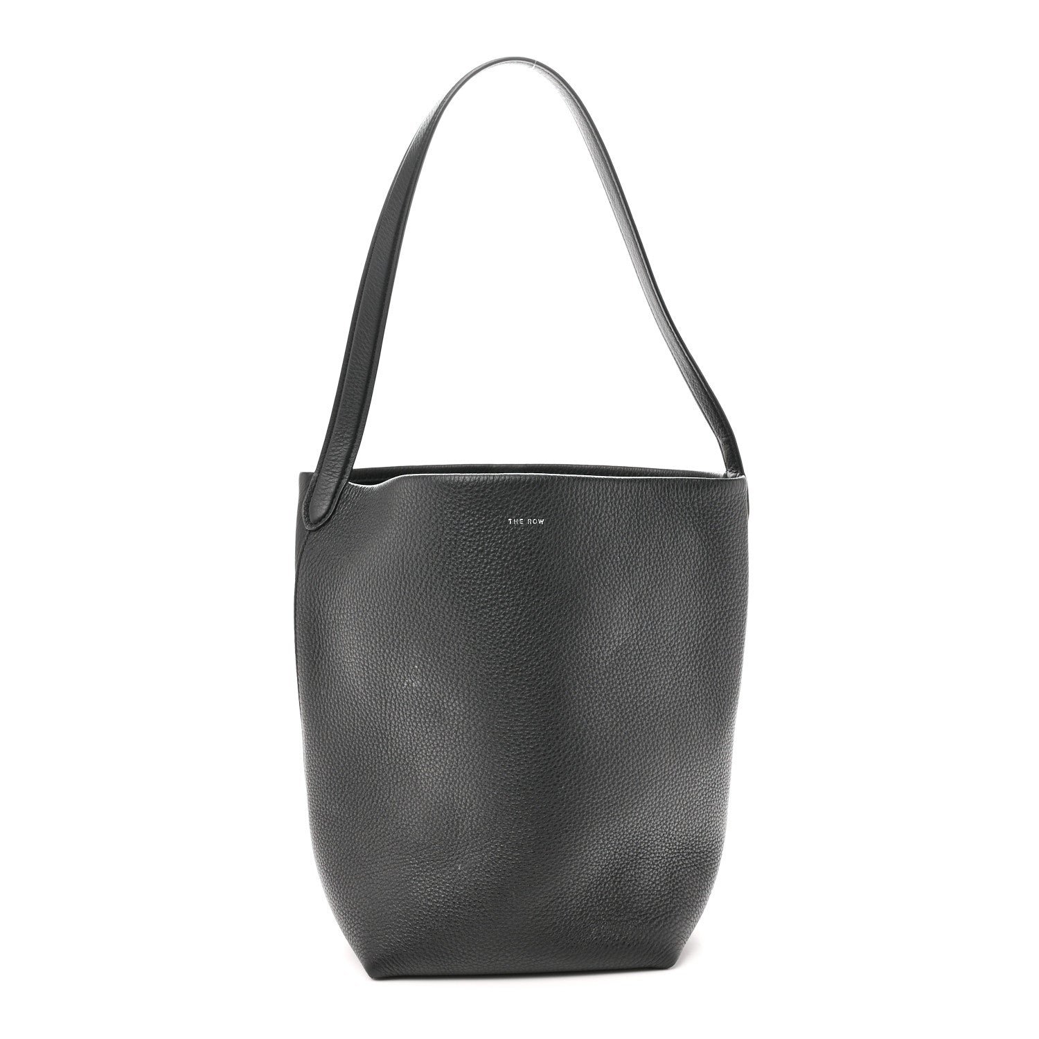 Grained Calfskin Medium N/S Park Tote Black