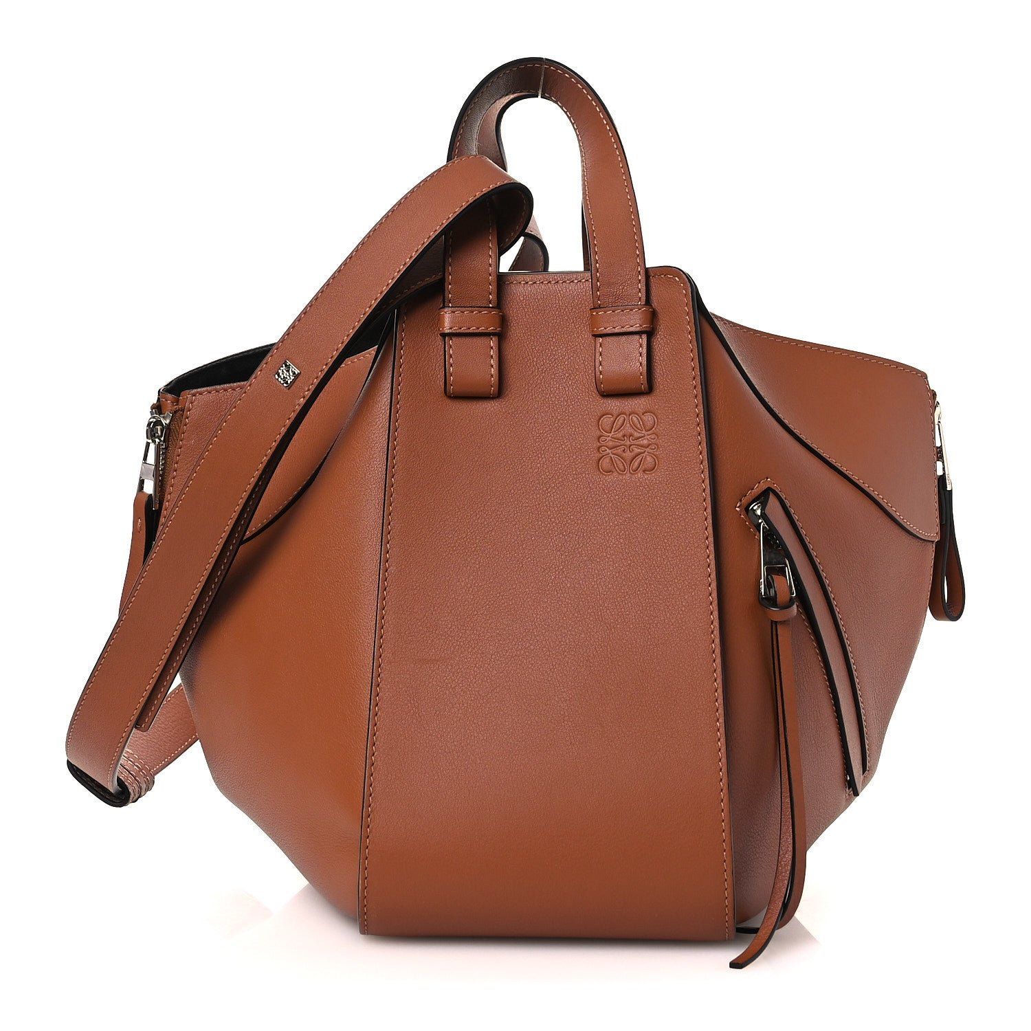 Loewe Calfskin Small Hammock Shoulder Bag Tan