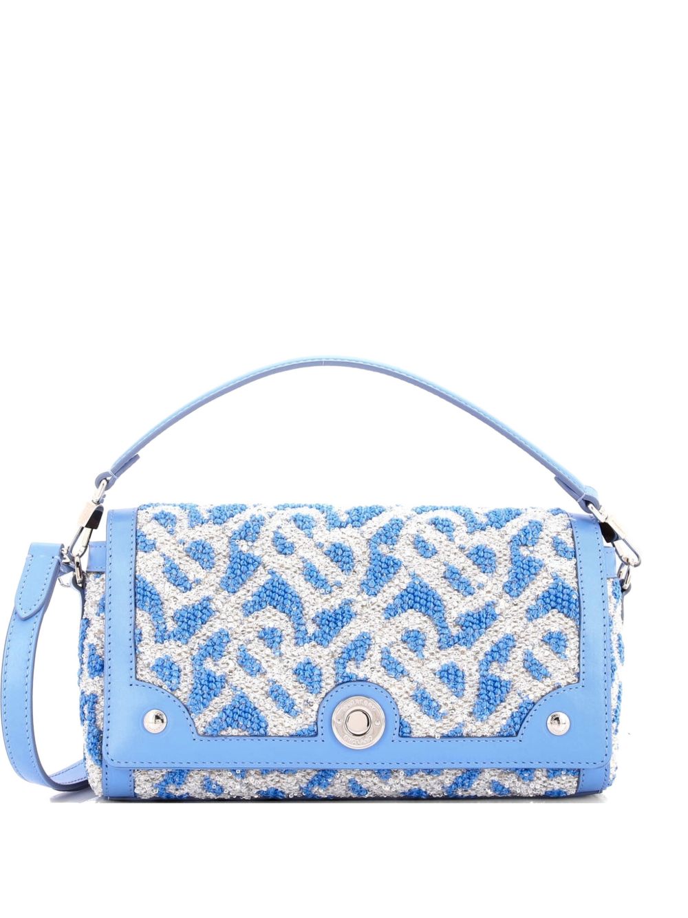 TB Note Top Handle Bag Sequin Embellished Fabric shoulder bag
