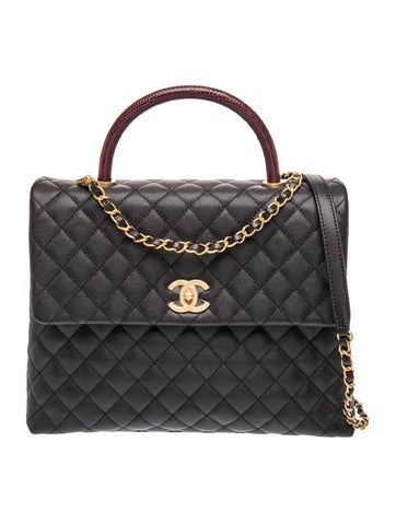 Large Coco Handle Flap Bag