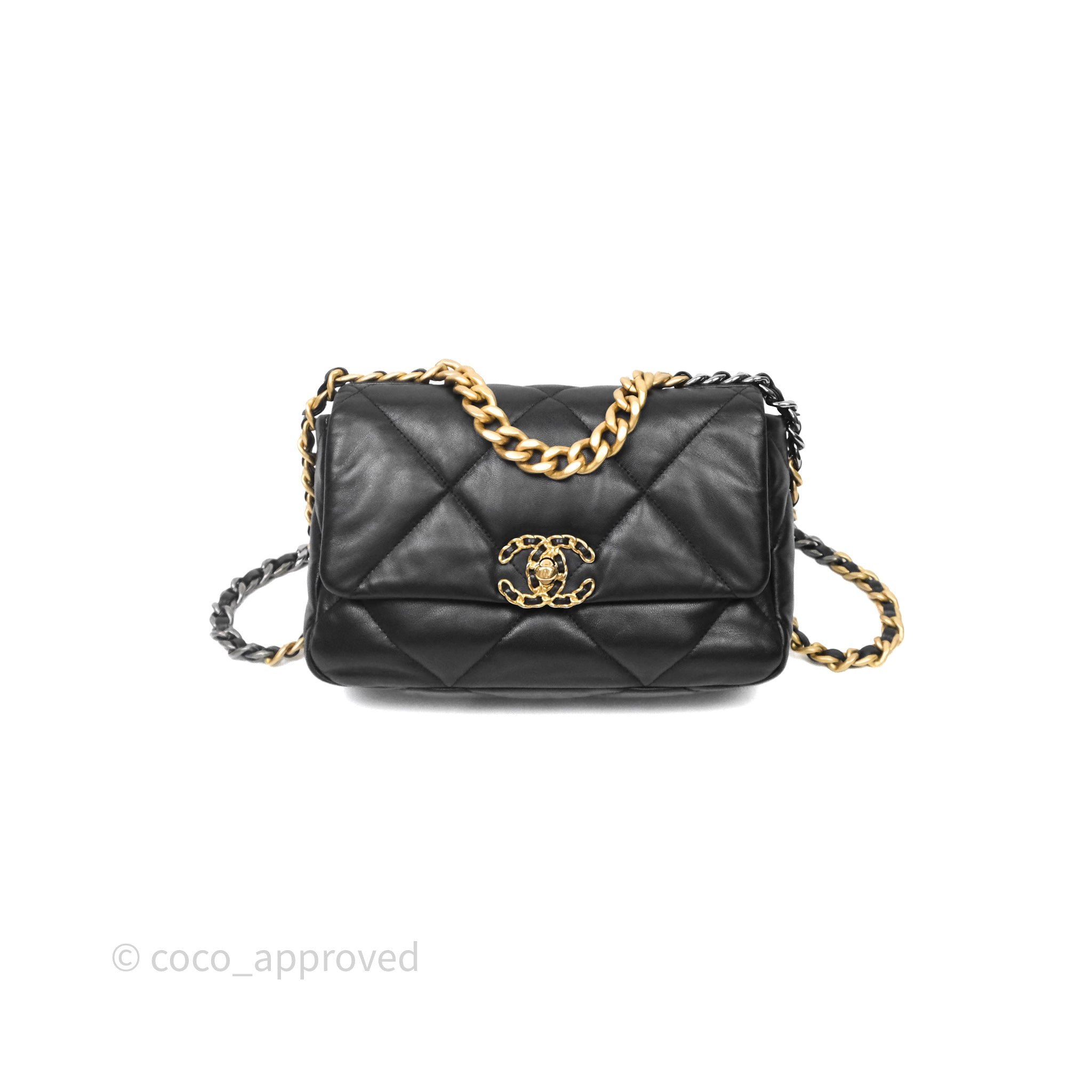 Chanel 19 Small Black Mixed Hardware