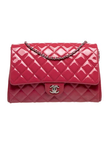 Quilted Patent New Clutch w/ Chain