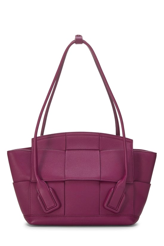 Purple Calfskin Maxi Intrecciato Arco 33
