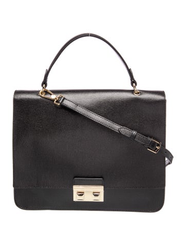 Leather Top Handle Bag