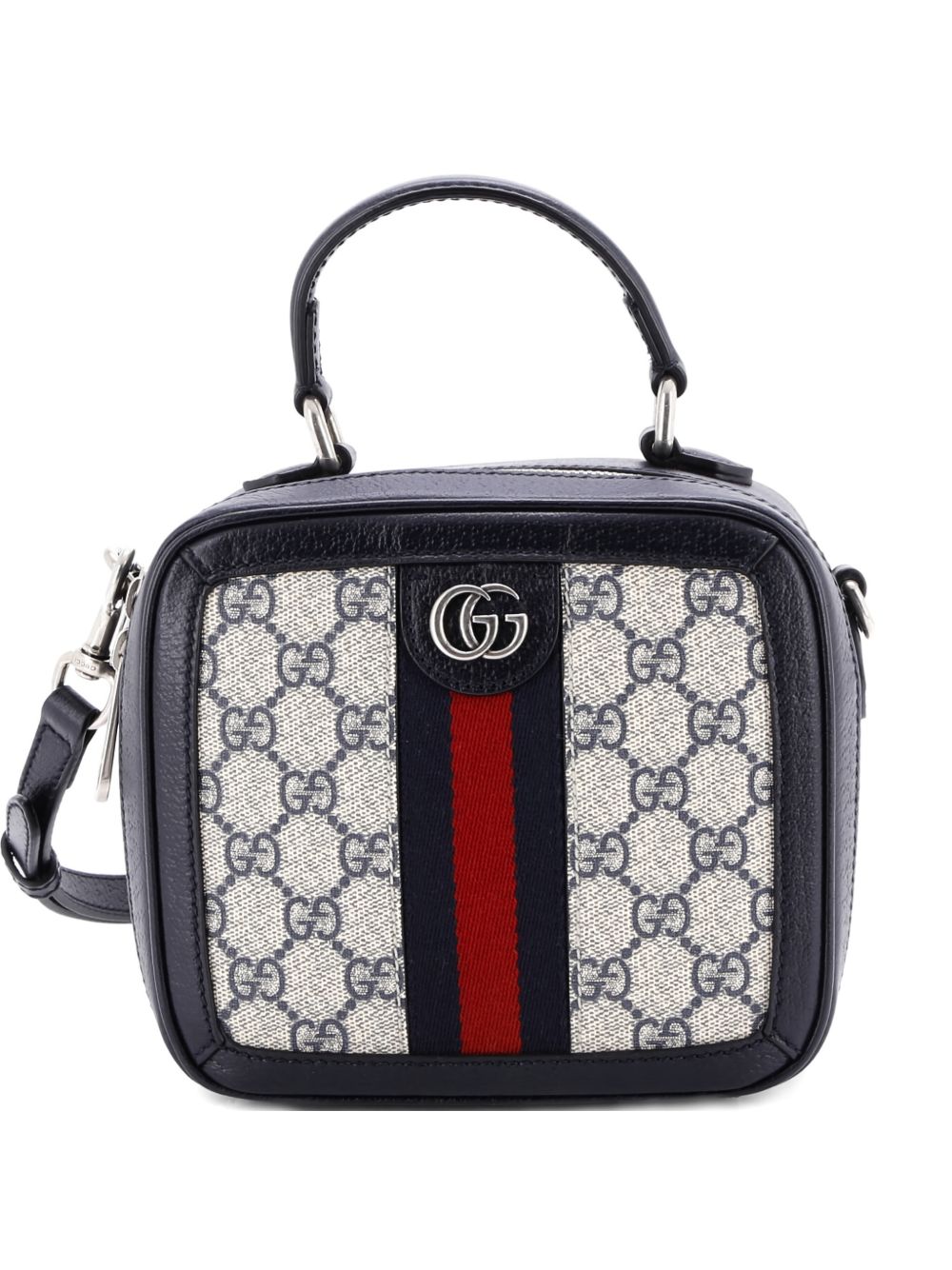 Ophidia Zip Around Top Handle Bag GG Coated Canvas with Leather Mini satchel