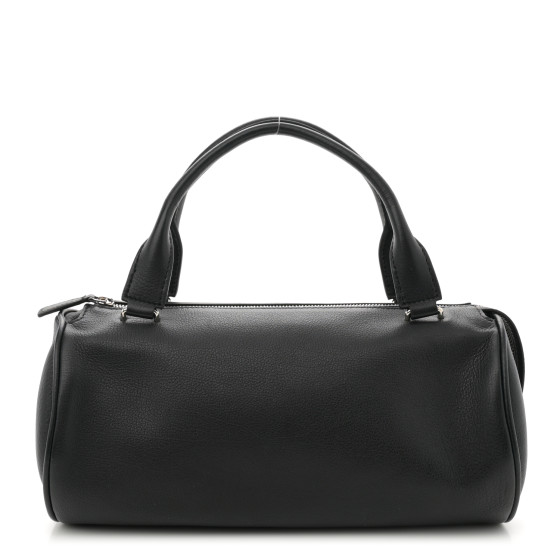 The Row Grained Saddle Calfskin Edith Bag Black