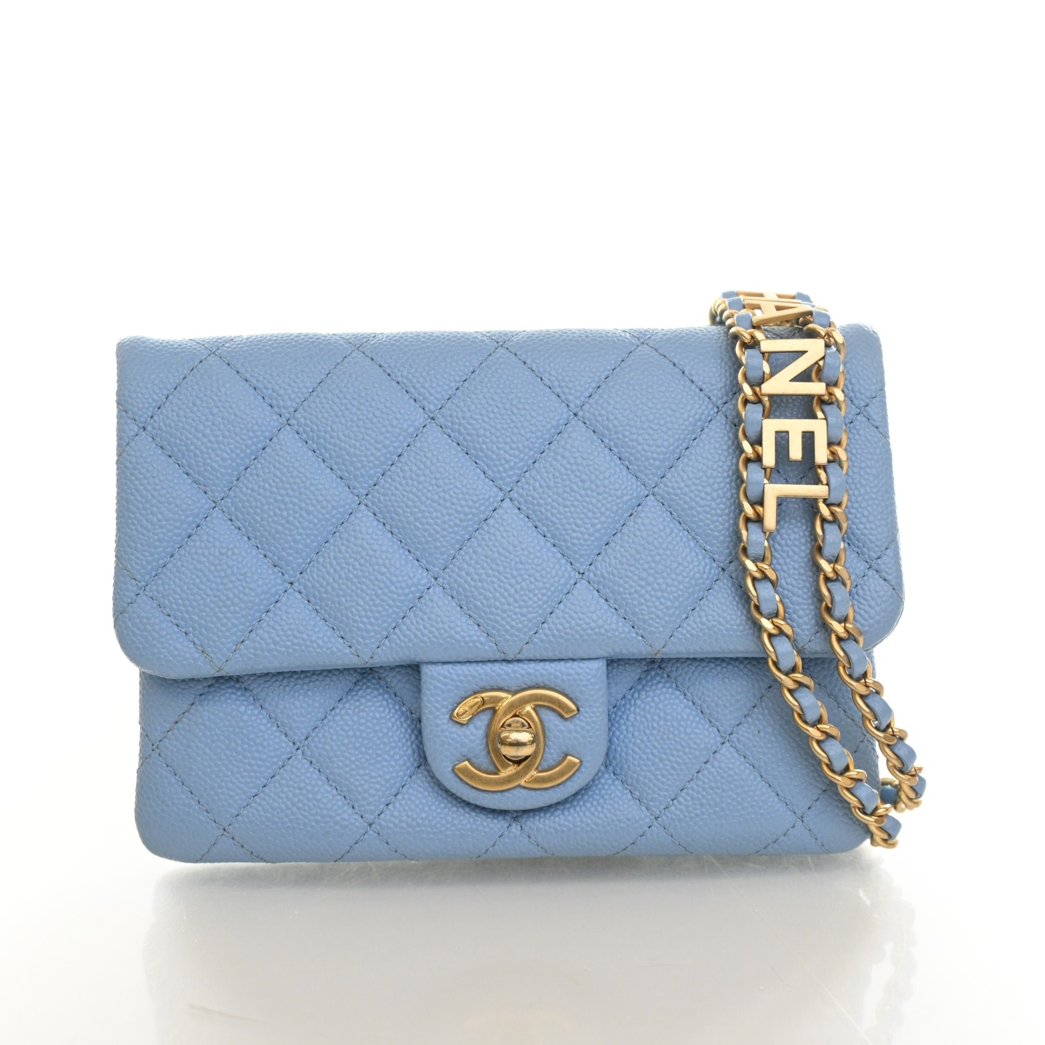 Chanel Caviar Pick Me Up Flap Belt Bag