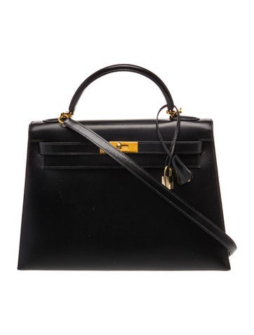 Hermes 1992 Box Kelly Sellier 32 w/ Strap