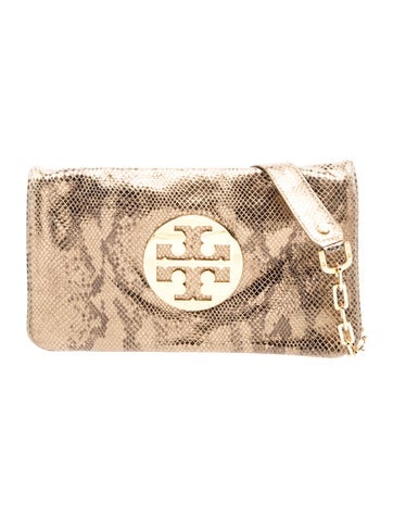 Embossed Leather Clutch