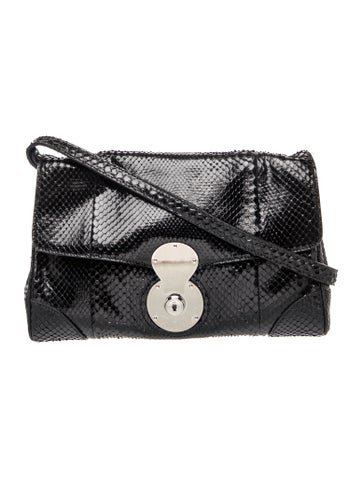 Snakeskin Ricky Clutch Medium
