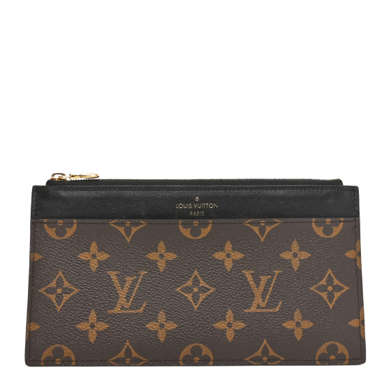 Louis Vuitton Monogram Slim Purse Black