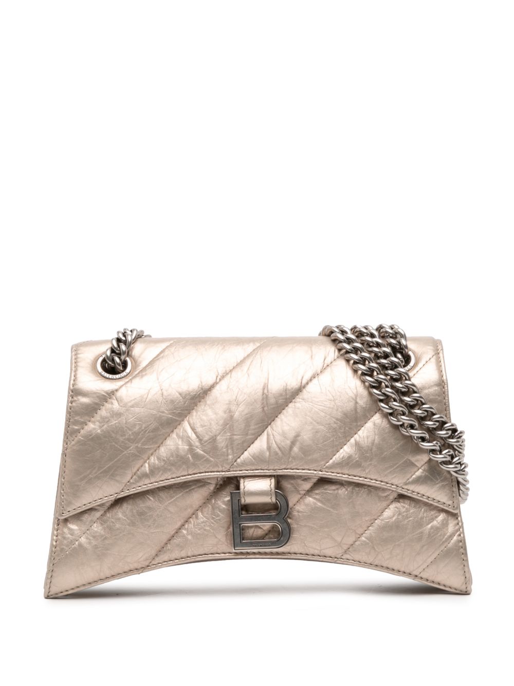 Balenciaga 2011-2025 Small Metallic Calfskin Crush Chain shoulder bag
