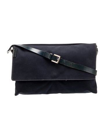 Fendi Canvas Shoulder Bag Large Vintage