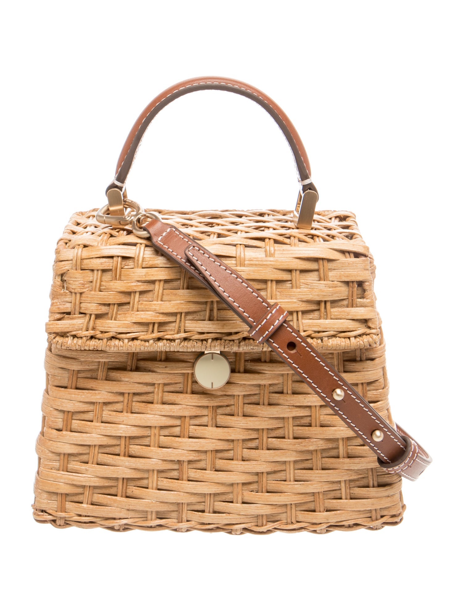 Cult Gaia Wicker Crossbody Bag