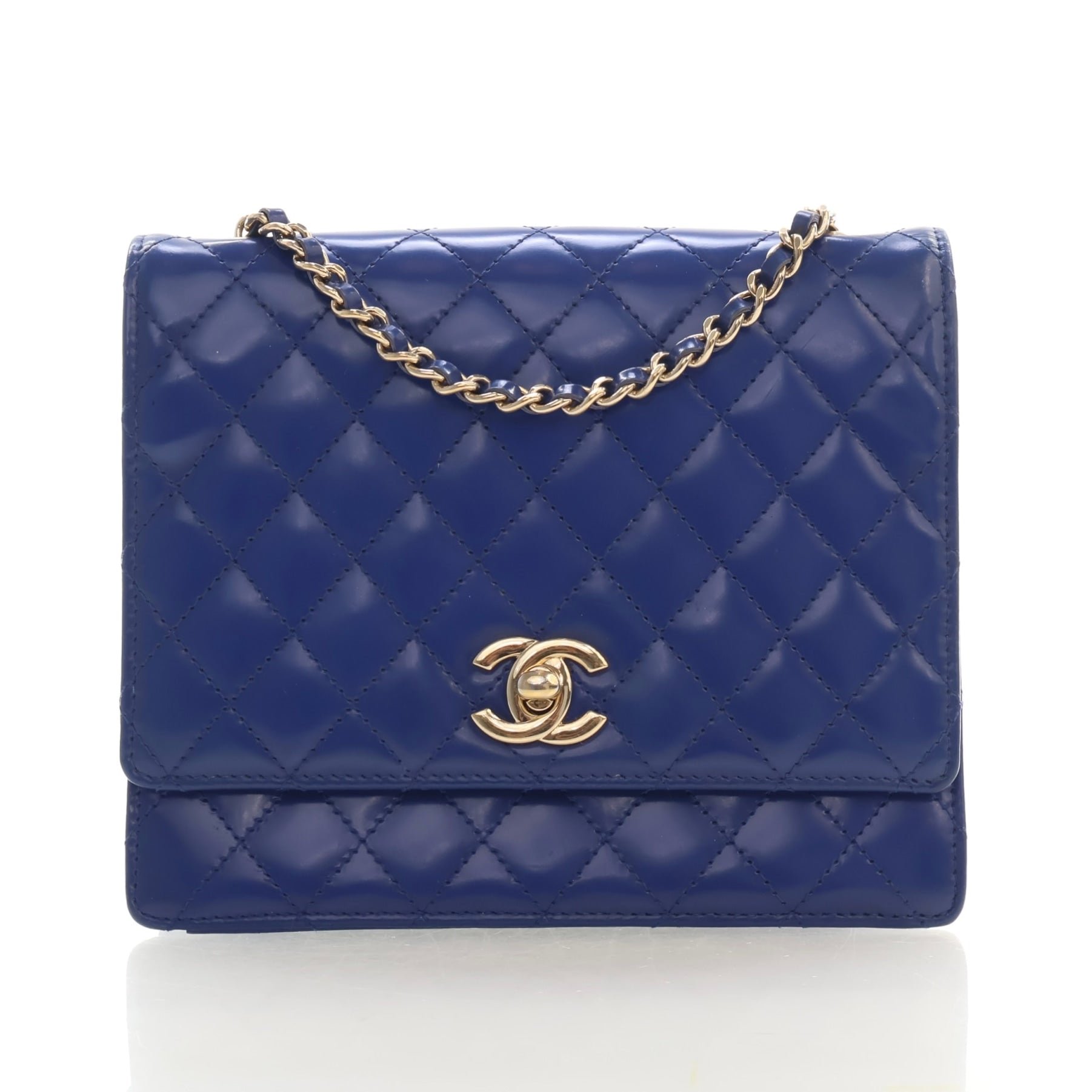 Chanel Mini Patent Square Classic Flap Bag