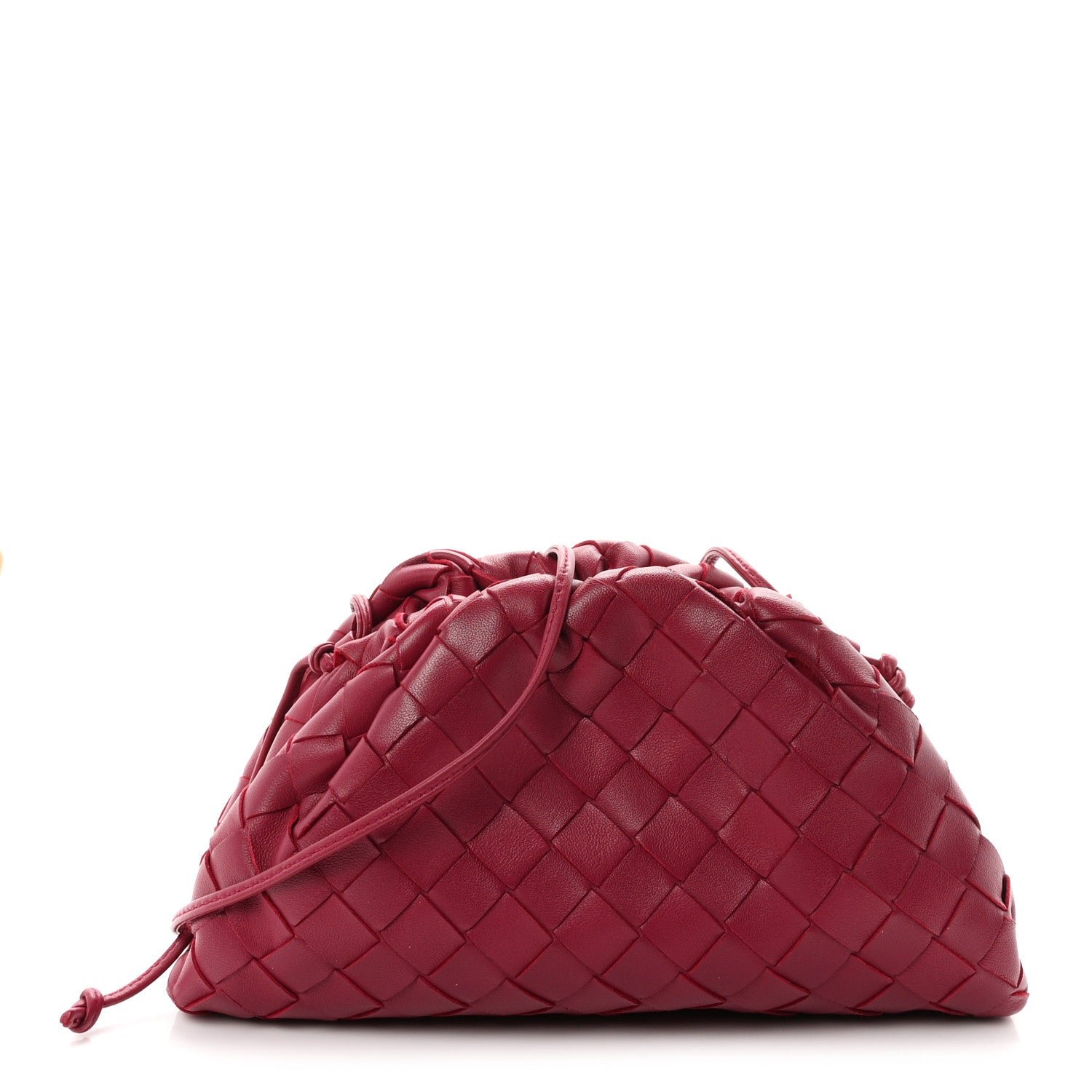 Bottega Veneta Nappa Intrecciato The Mini Pouch Bordeaux