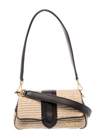 Raffia Top Handle Bag