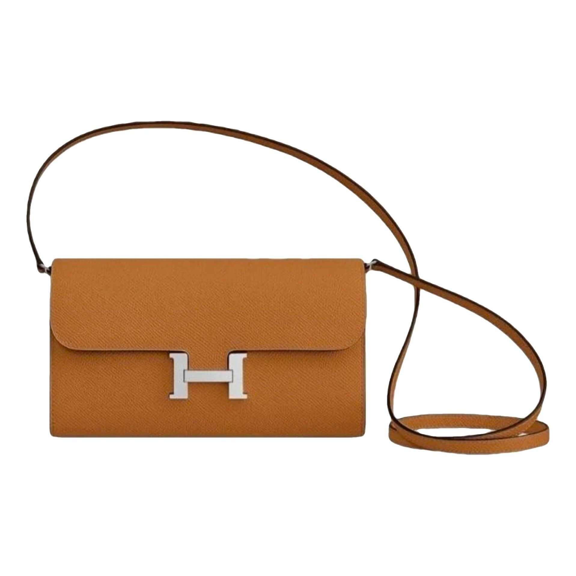 Constance leather clutch bag