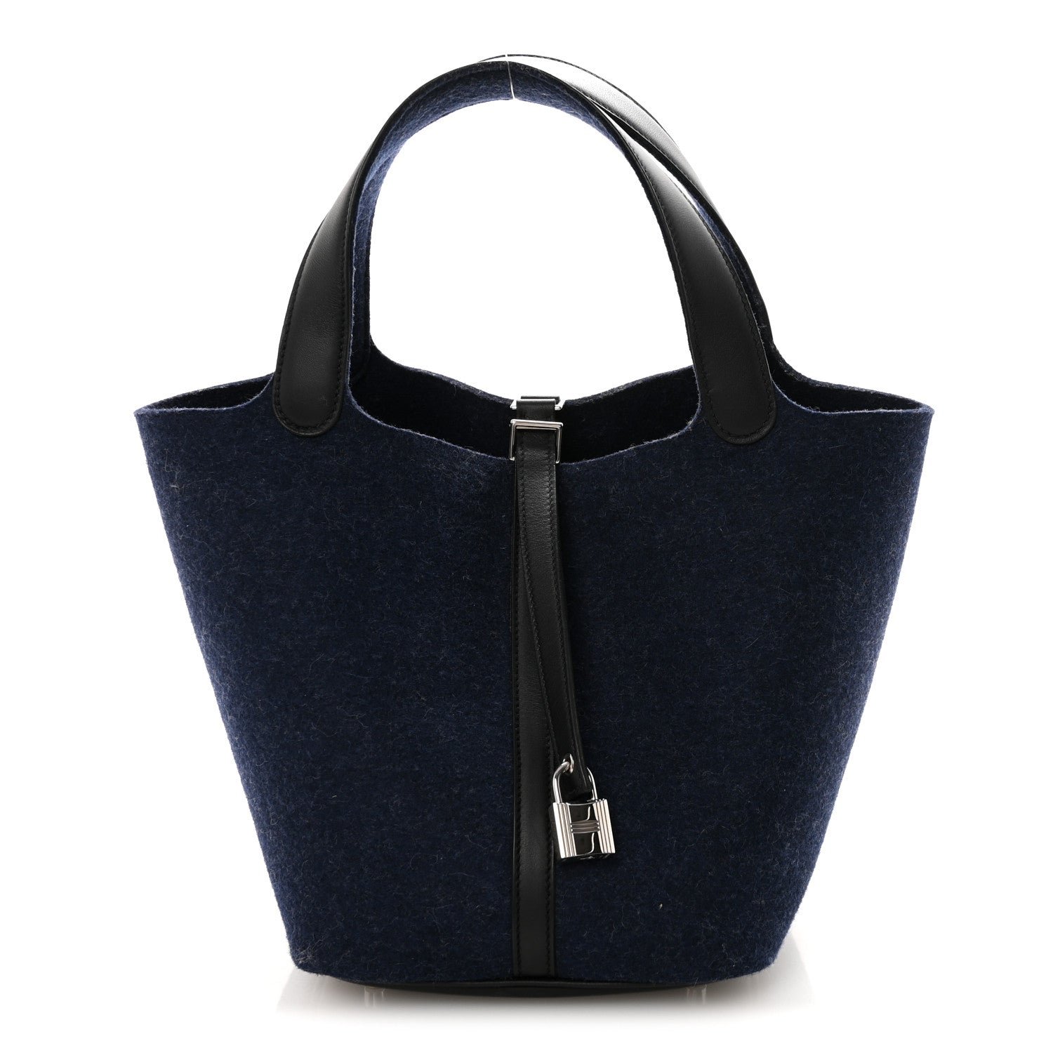 Hermes Feutre Swift Picotin Lock 18 PM Bleu Nuit Black