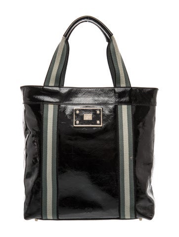 Patent Leather Top Handle Bag