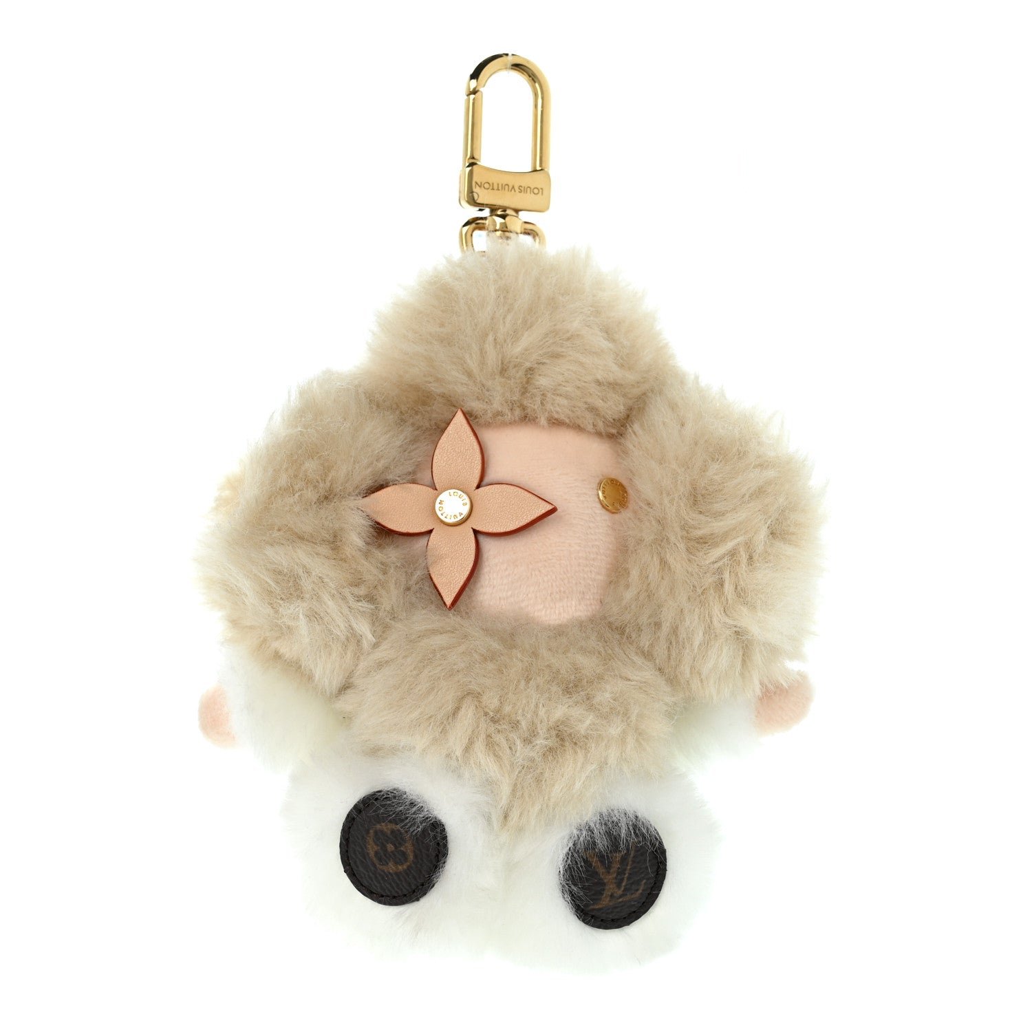 Louis Vuitton Faux Fur My Vivienne Bag Charm Gris