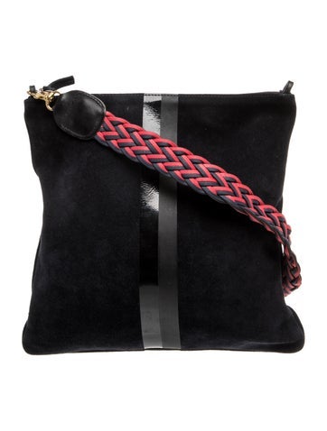 Suede Messenger Bag