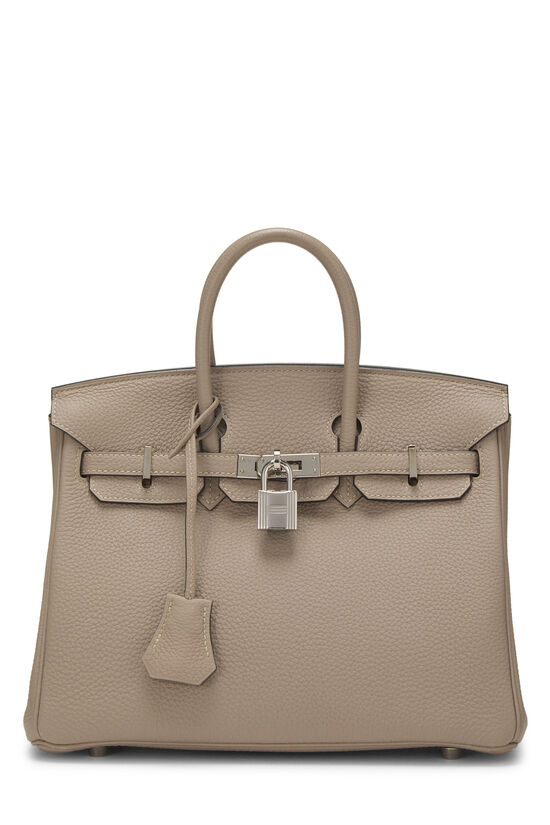 Hermes Gris Tourterelle Togo Birkin 25