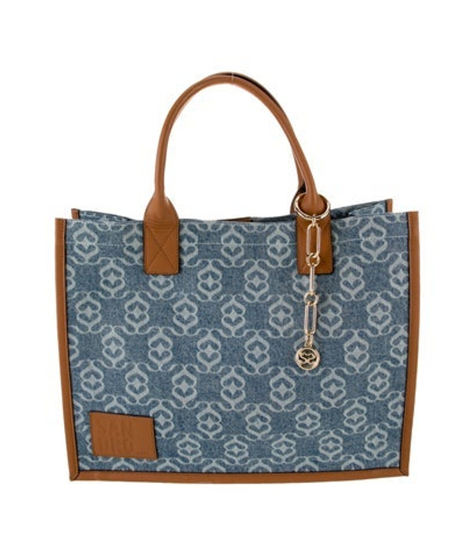 Sandro Denim Top Handle Bag