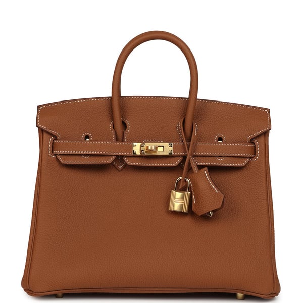 Hermes Birkin 25 Gold Togo Gold Hardware