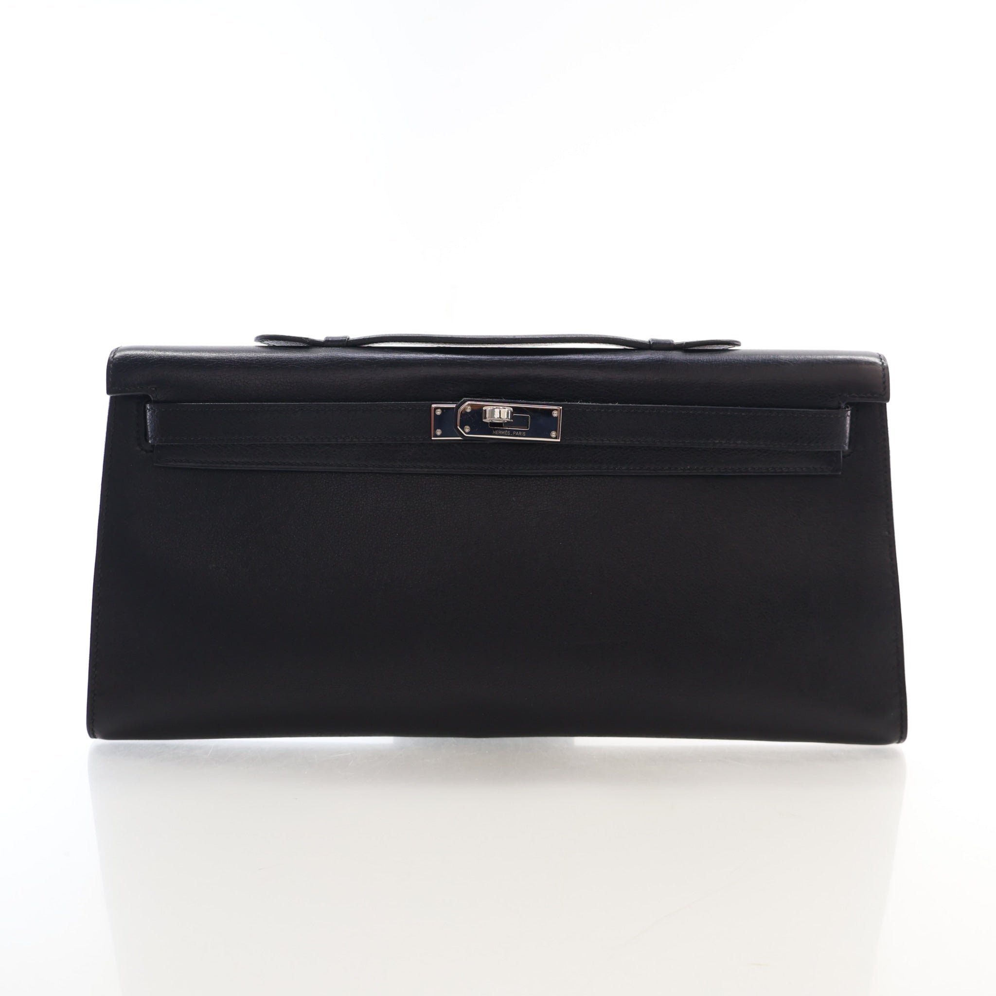 Hermes Vintage Noir Swift Kelly Longue