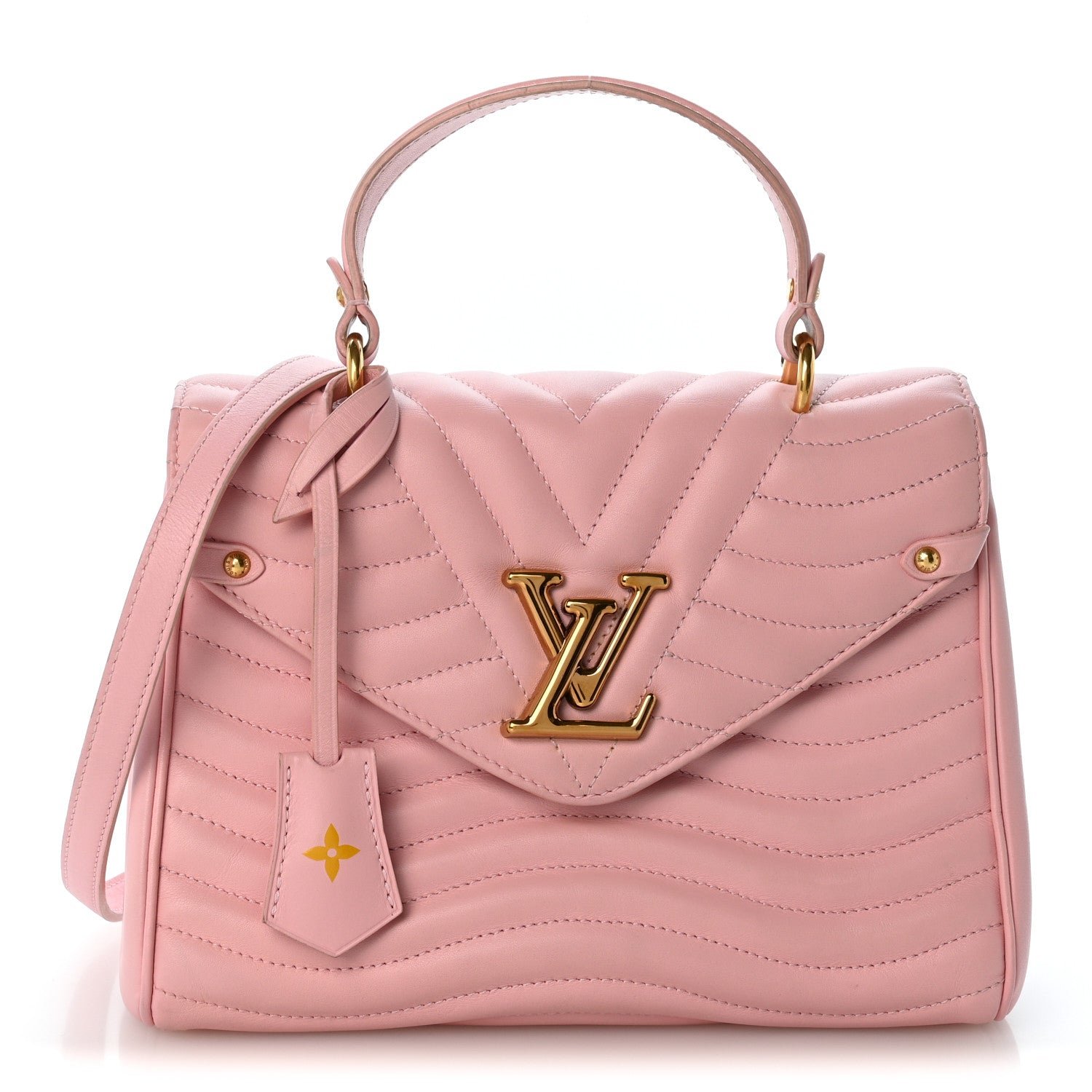 Louis Vuitton Calfskin Hold Me New Wave MM Rose Ballerine