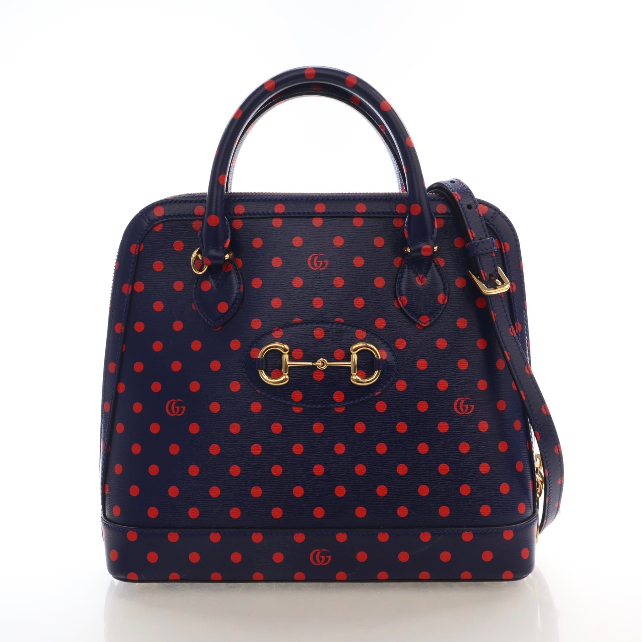 Gucci Calfskin Horsebit 1955 Top Handle Bag