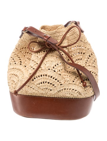 Straw Bucket Bag