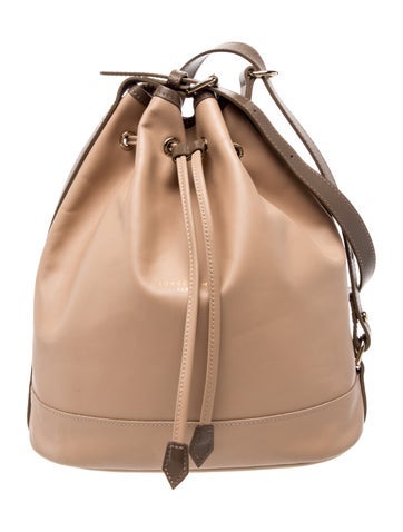 Longchamp Leather Bucket Bag