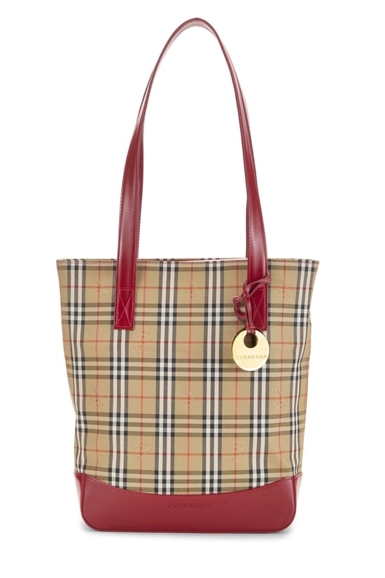 Red Haymarket Canvas Pocket Shoulder Bag