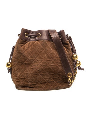 Vintage Suede CC Bucket Bag