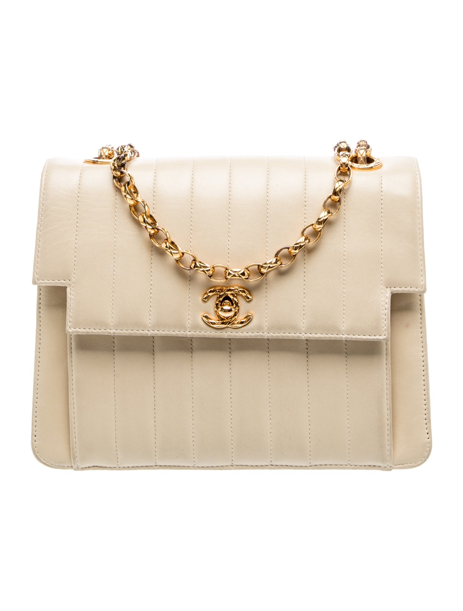 Brilliant Vertical Quilted Flap Bag