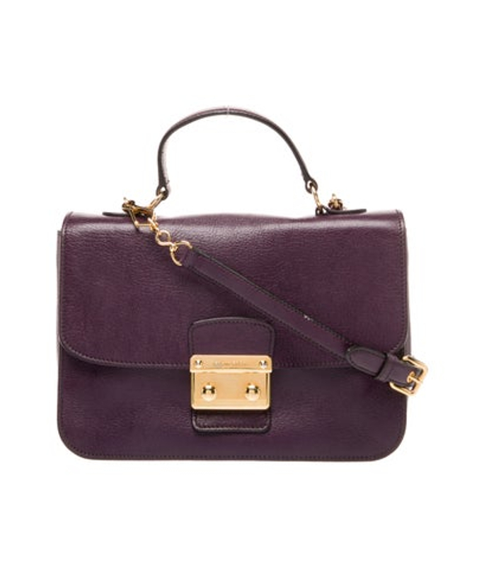 Miu Miu Miu Leather Top Handle Bag