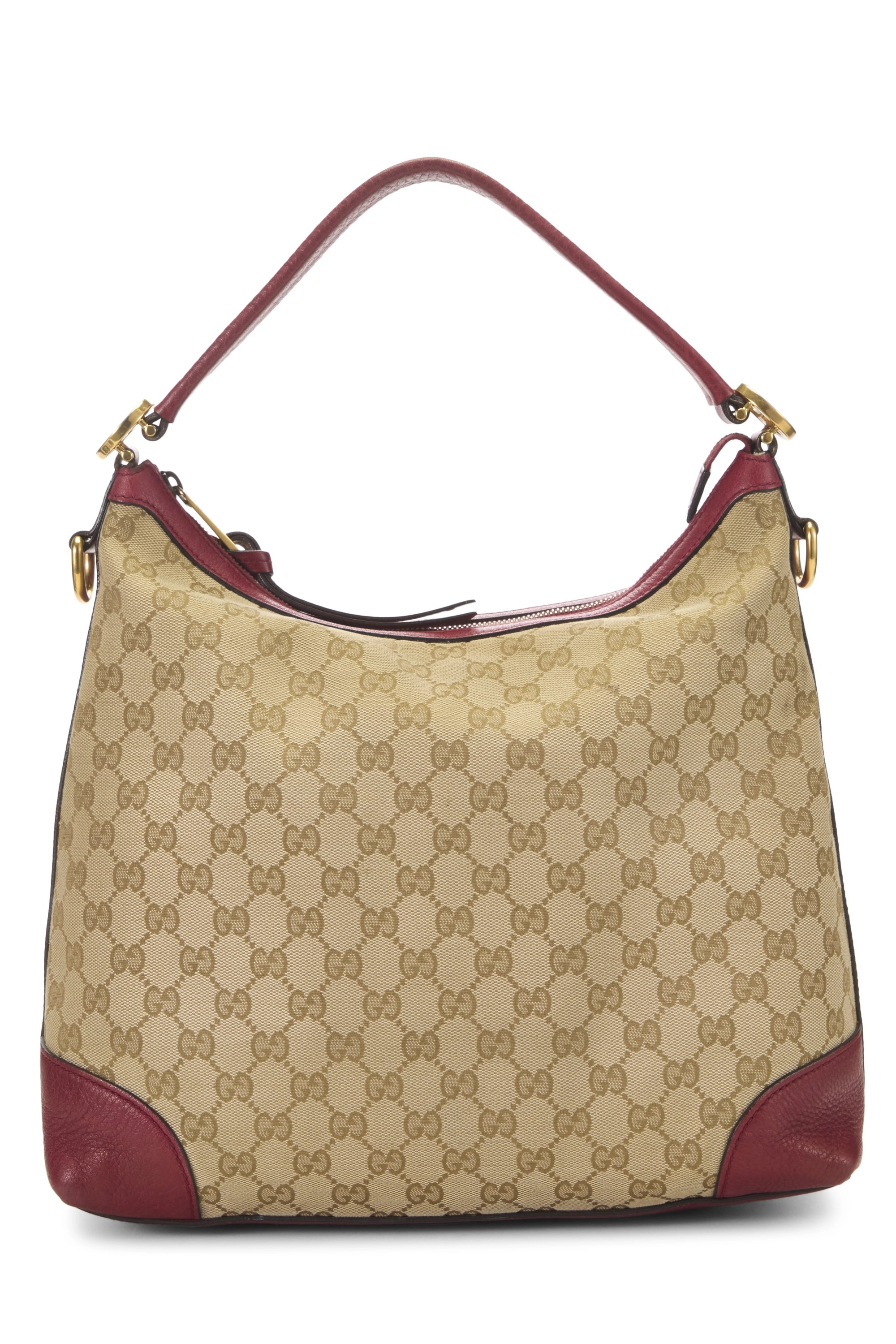 Red Original GG Canvas Miss GG Hobo Large