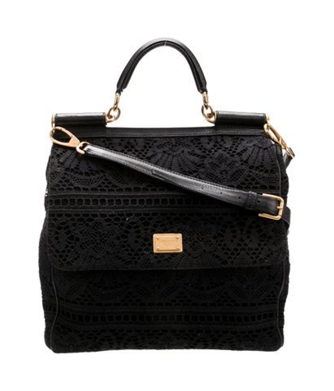 Dolce & Gabbana Gabbana Lace Top Handle Bag
