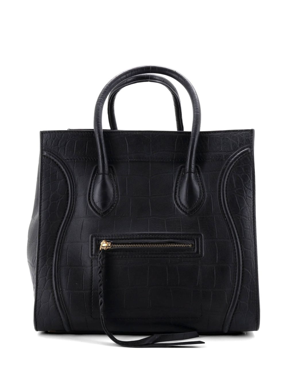 Phantom Bag Crocodile Embossed Leather Medium tote bag