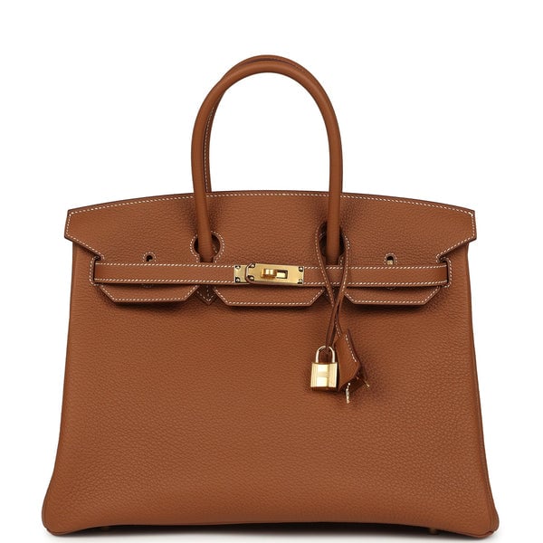 Hermes Birkin 35 Gold Togo Gold Hardware