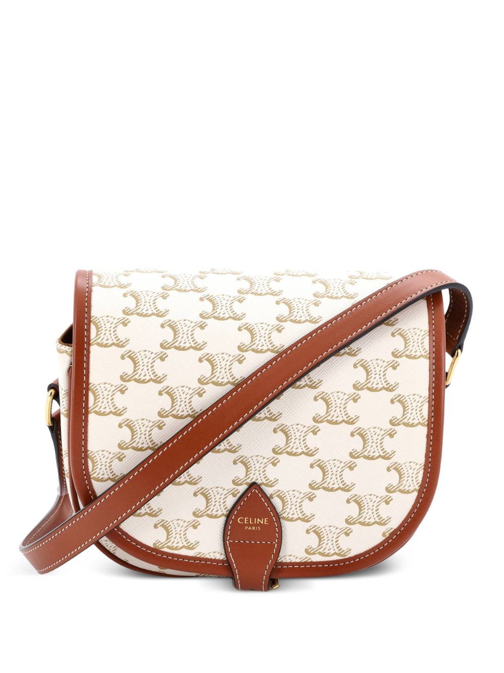 Folco Bag Triomphe Coated Canvas Medium crossbody bag