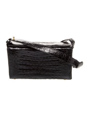 Crocodile Top Handle Bag