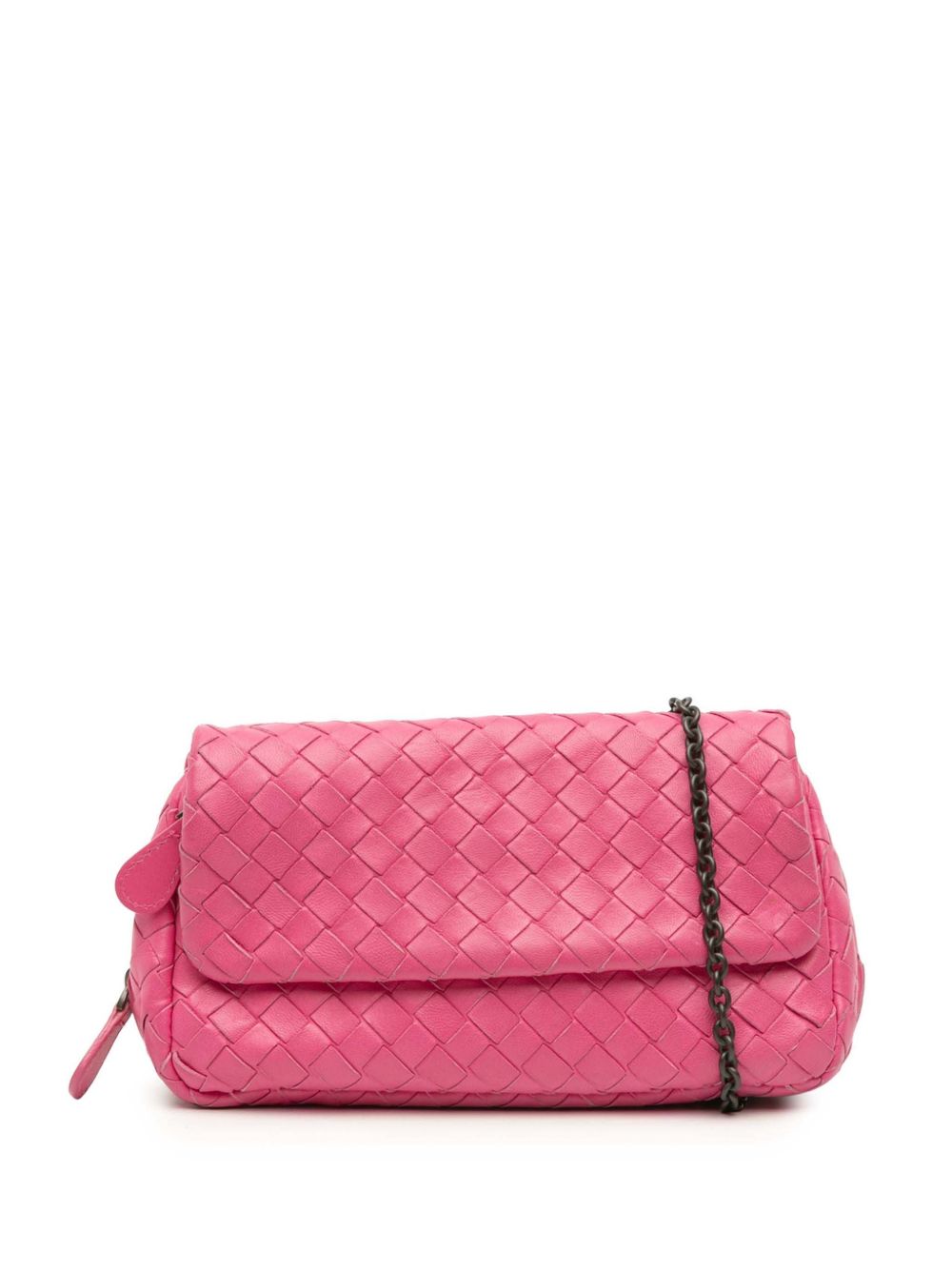 Bottega Veneta 2012-2025 Mini Nappa Intrecciato Expandable Chain Flap crossbody bag