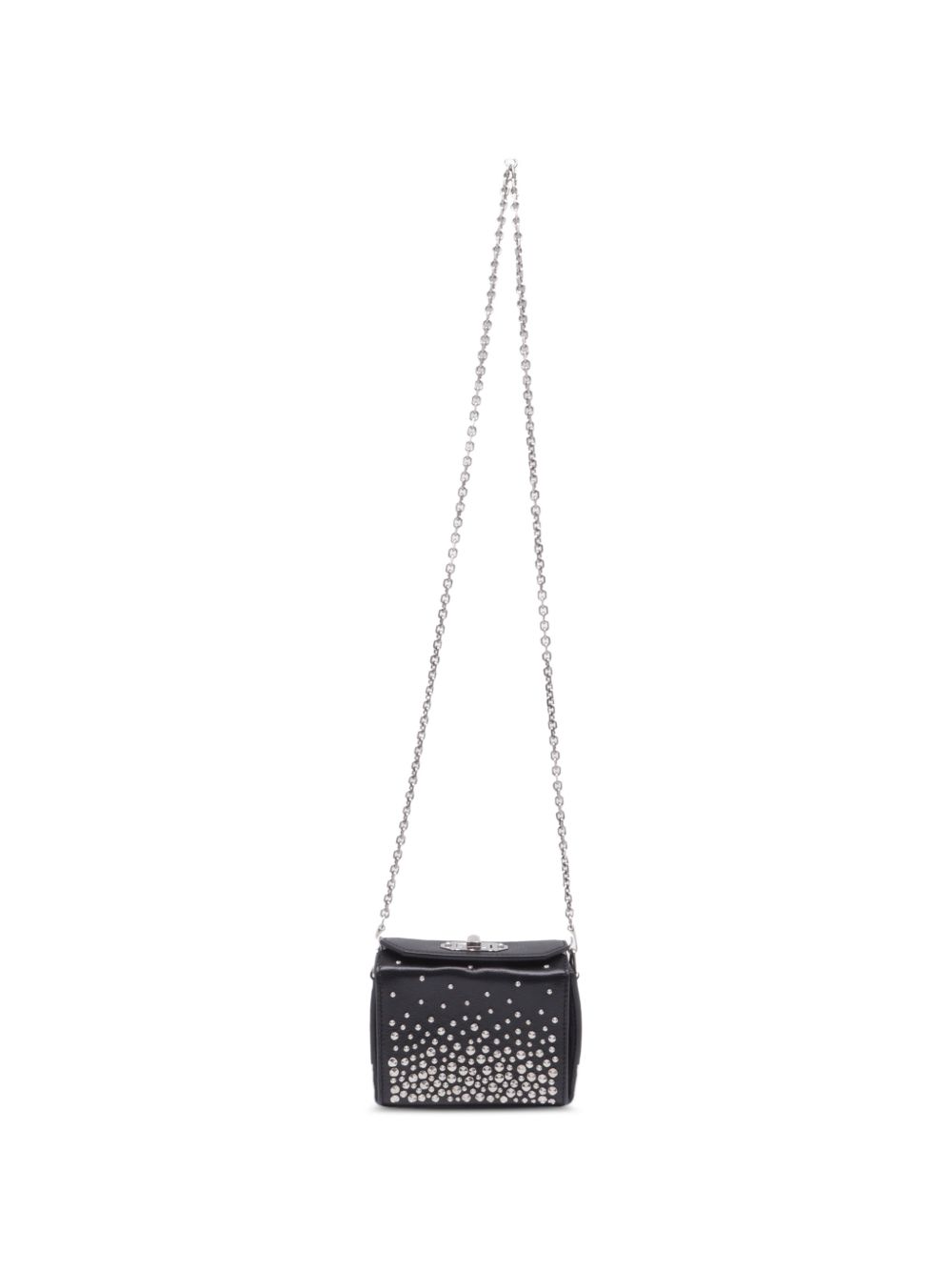 Box 16 crystal-embellished leather crossbody bag
