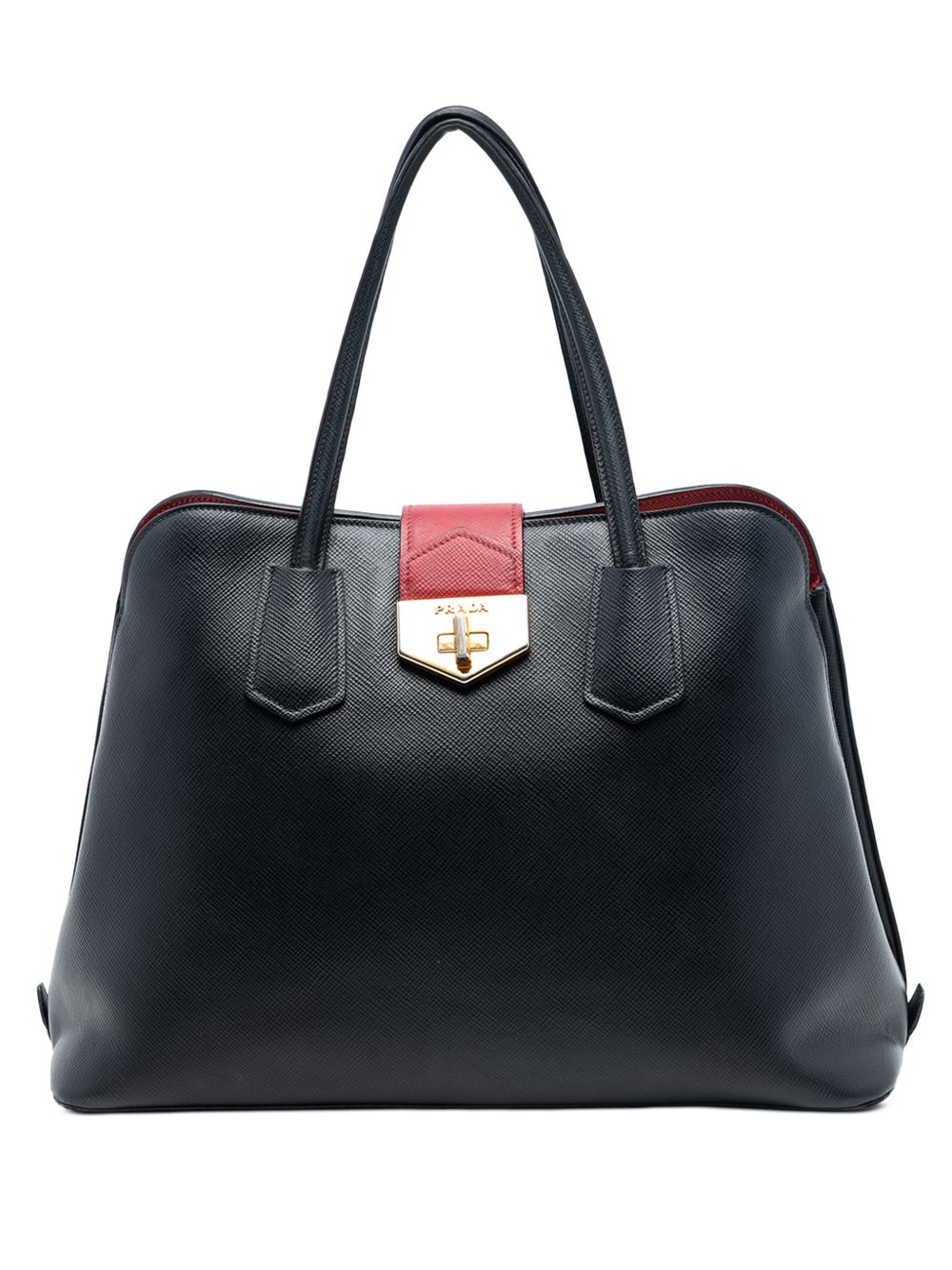 Prada 2010-2026 Saffiano Cuir Convertible Top Handle Bag satchel